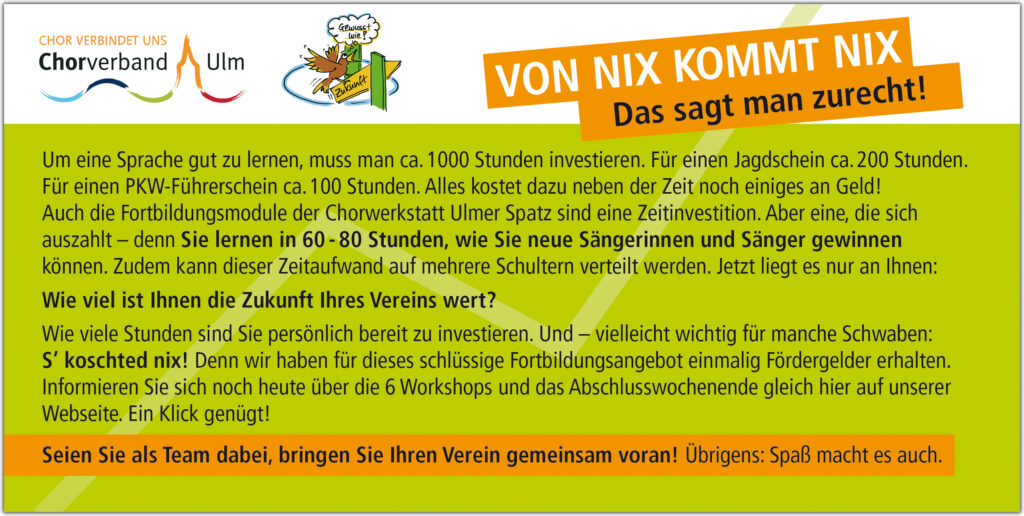 Chorwerkstatt Ulmer Spatz